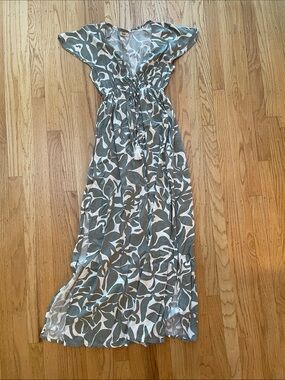 Patterned Rayon Kush Maxi Dress - XS